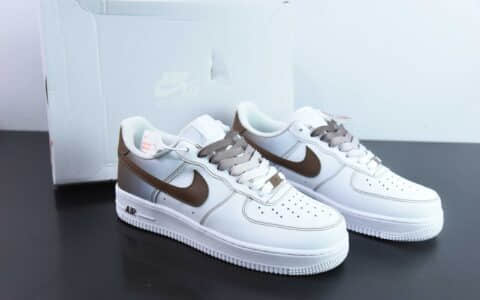 耐克Nike Air Force 1'07 Low 官方爆款定制二次元主题渐变褐勾空军一号低帮休闲板鞋纯原版本 货号：FN0366-103