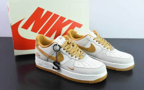 耐克Nike Air Force 1’07 Low 斯图西联名麦黄猪八空军一号低帮休闲板鞋纯原版本 货号：HD1968-020