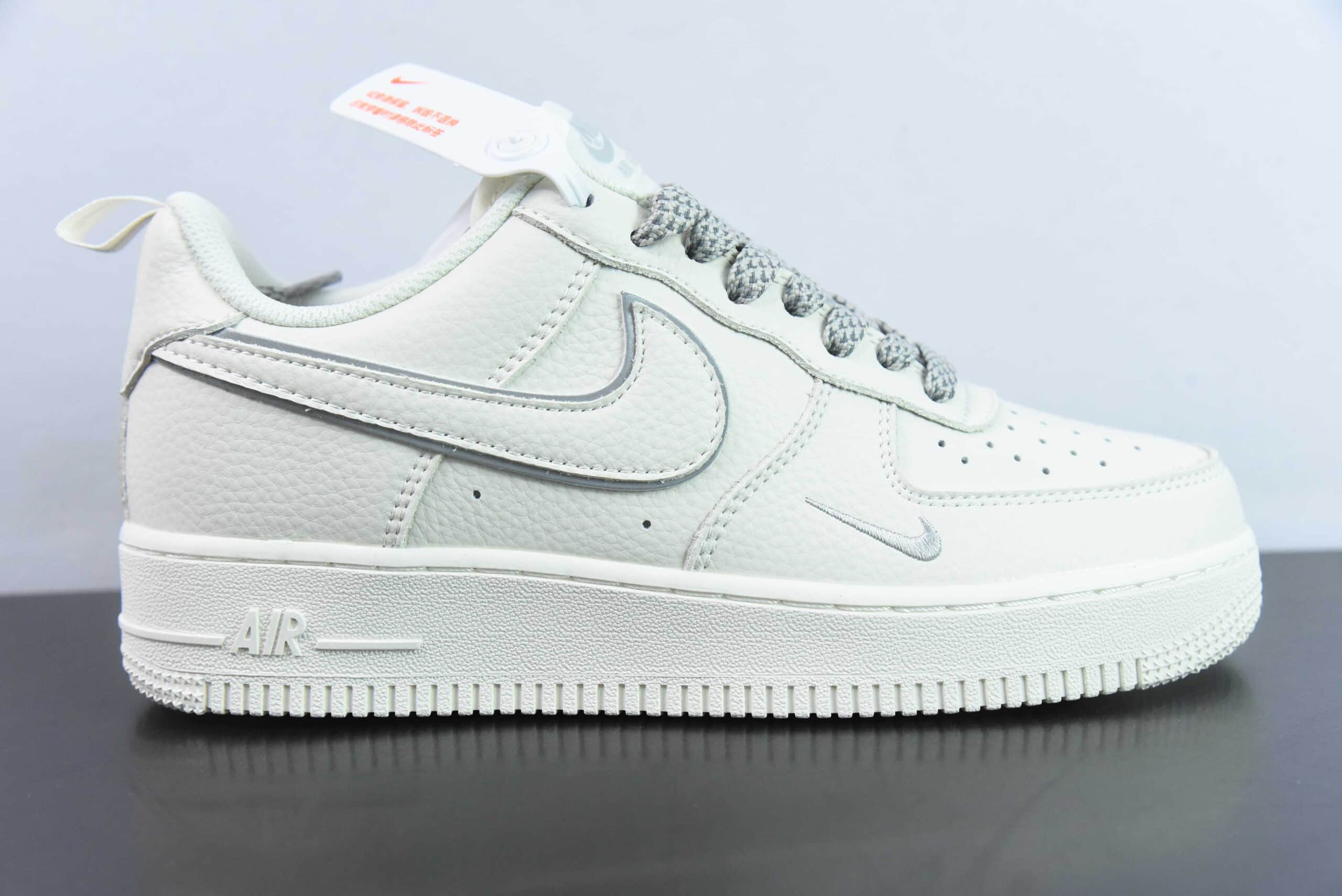 耐克Nike Air Force 1'07 Low 经典灰银小勾满天星空军一号低帮休闲板鞋纯原版本 货号:MJ0319-023