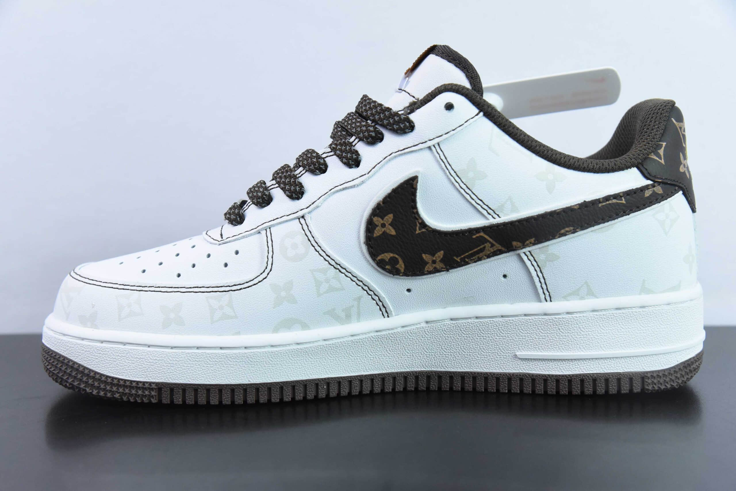 耐克NIke Air Force 1 '07 Low “LV联名棕暗夜精灵”空军一号低帮休闲板鞋纯原版本 货号：BS8805-601 