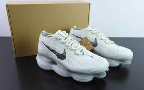 耐克Nike Air Max Scorpion Fk 白灰2022全掌次世代气垫跑鞋纯原版本 货号：FQ2694-001