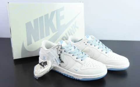 耐克 Nike SB Dunk Low LV联名米白蓝SB低帮休闲滑板鞋纯原版本 货号：XX2025-308