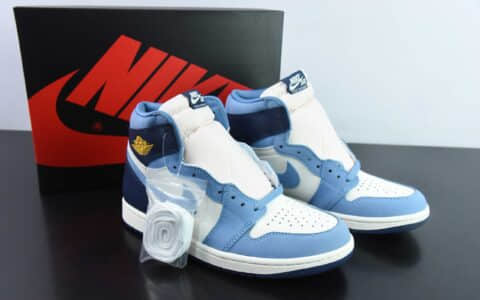 乔丹Air Jordan 1 High OG WMNS “First in Flight”aj1白蓝高帮复古文化篮球鞋纯原版本 货号：FD2596-400