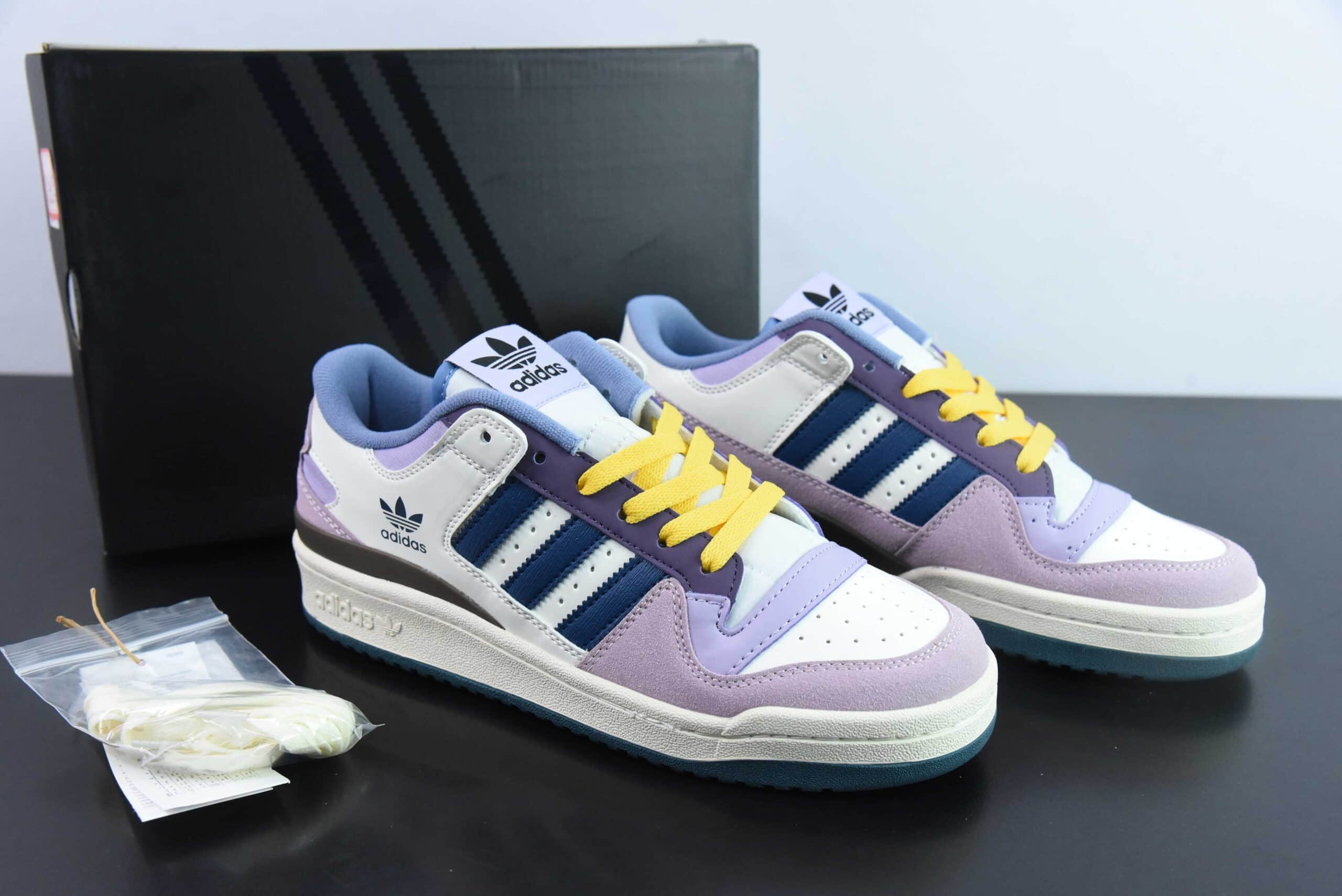 阿迪达斯 Adidas Forum Low葡萄紫色低帮复古休闲板鞋纯原版本 货号:ID6266