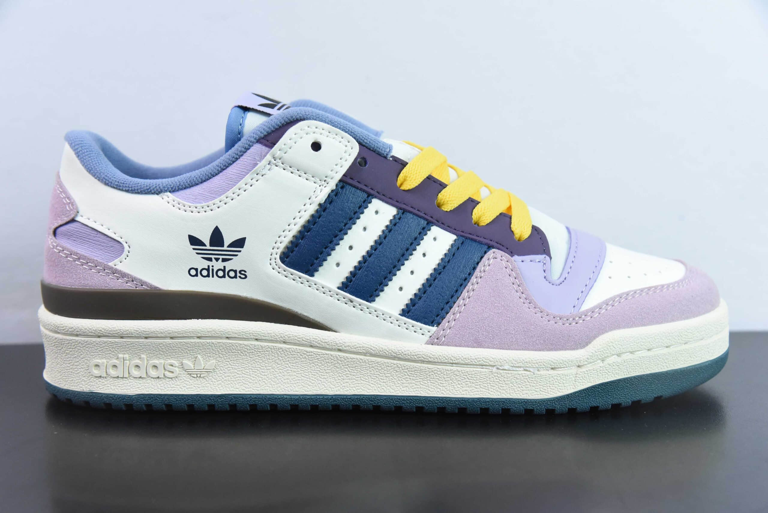 阿迪达斯 Adidas Forum Low葡萄紫色低帮复古休闲板鞋纯原版本 货号:ID6266