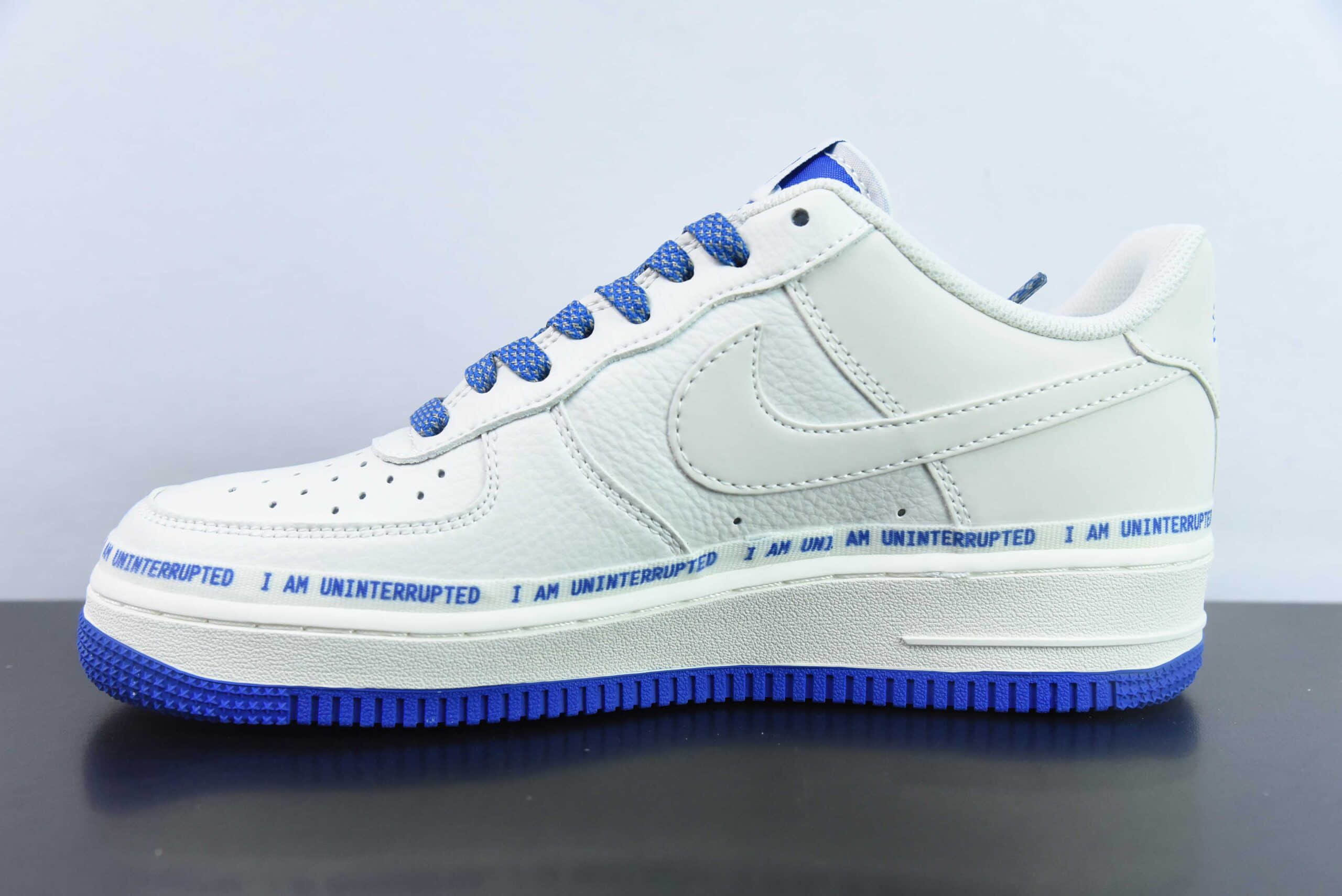 耐克Nike Air Force 1´07 Low 米白蓝签名涂鸦满天星空军一号低帮百搭休闲运动板鞋纯原版本 货号:QA1127-811