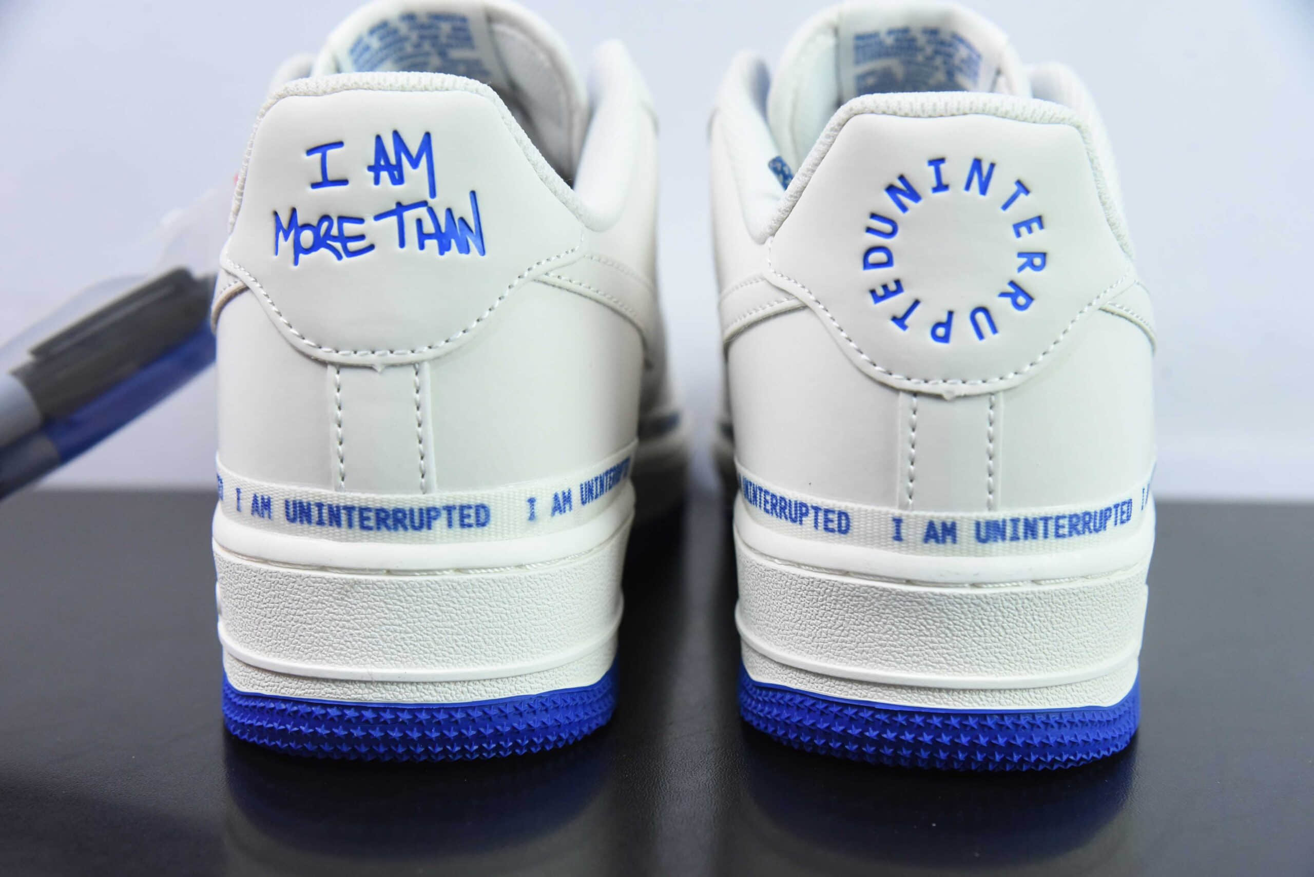 耐克Nike Air Force 1´07 Low 米白蓝签名涂鸦满天星空军一号低帮百搭休闲运动板鞋纯原版本 货号:QA1127-811
