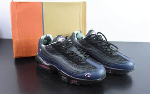 耐克NIKE Air Max 95 黑蓝潮流百搭气垫缓震慢跑鞋纯原版本 货号：FB2709-001
