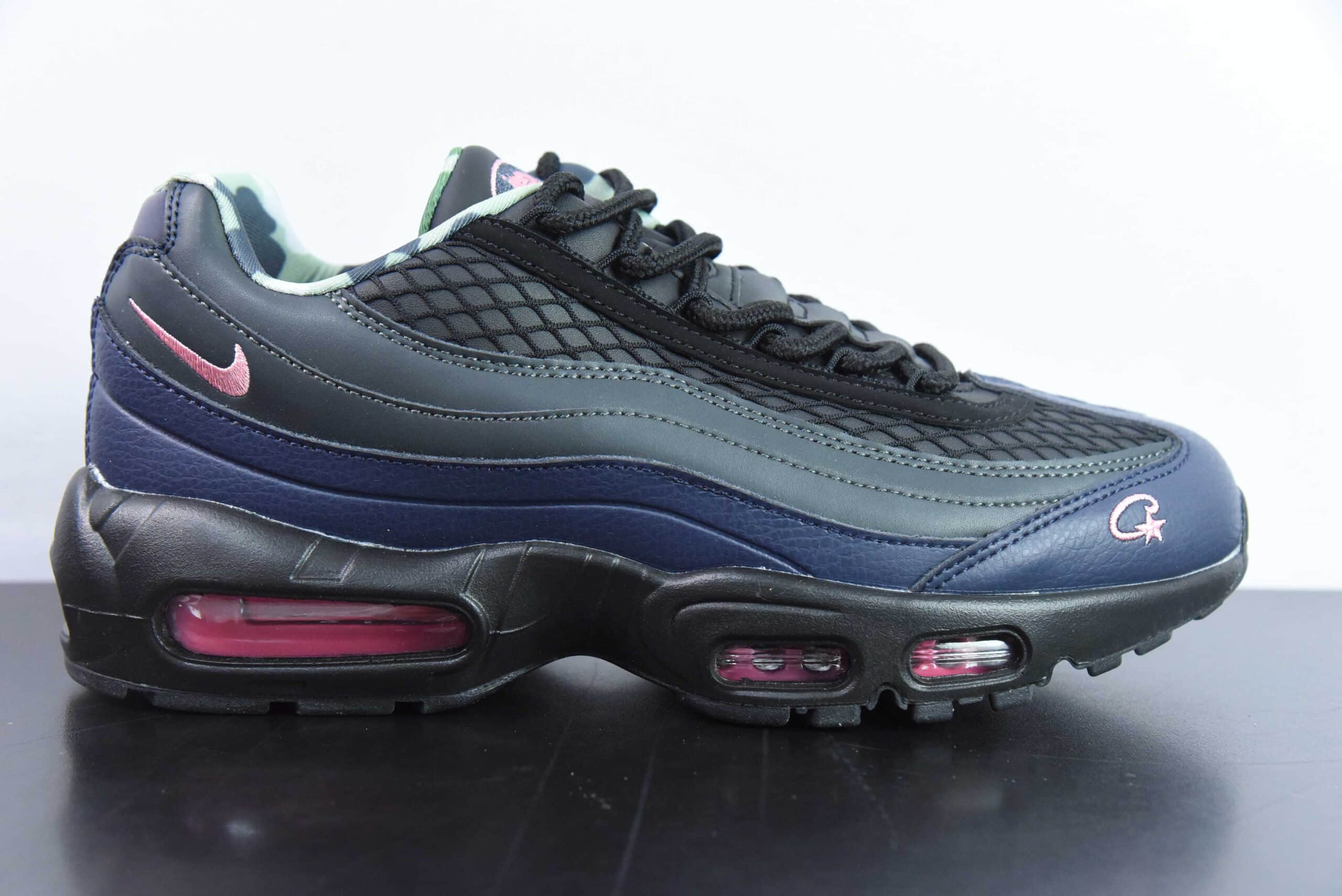 耐克NIKE Air Max 95 黑蓝潮流百搭气垫缓震慢跑鞋纯原版本 货号：FB2709-001