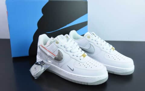 耐克NIke Air Force 1 '07 Low “40周年联名亮银”空军一号低帮休闲板鞋纯原版本 货号：XP9688-760