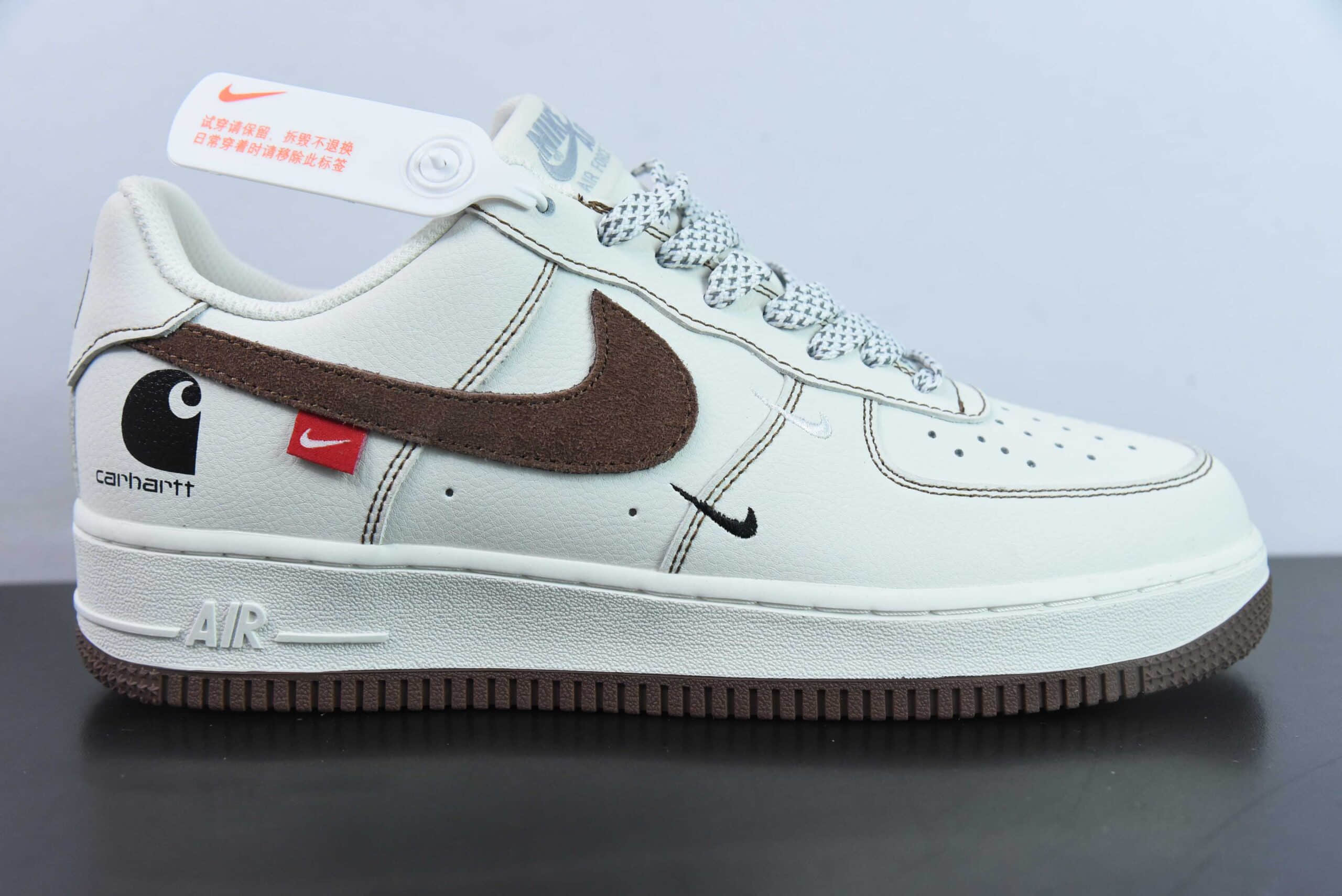 耐克Nike Air Force 1 AF1白棕巧克力空军一号低帮休闲板鞋纯原版本 货号：KH-769822
