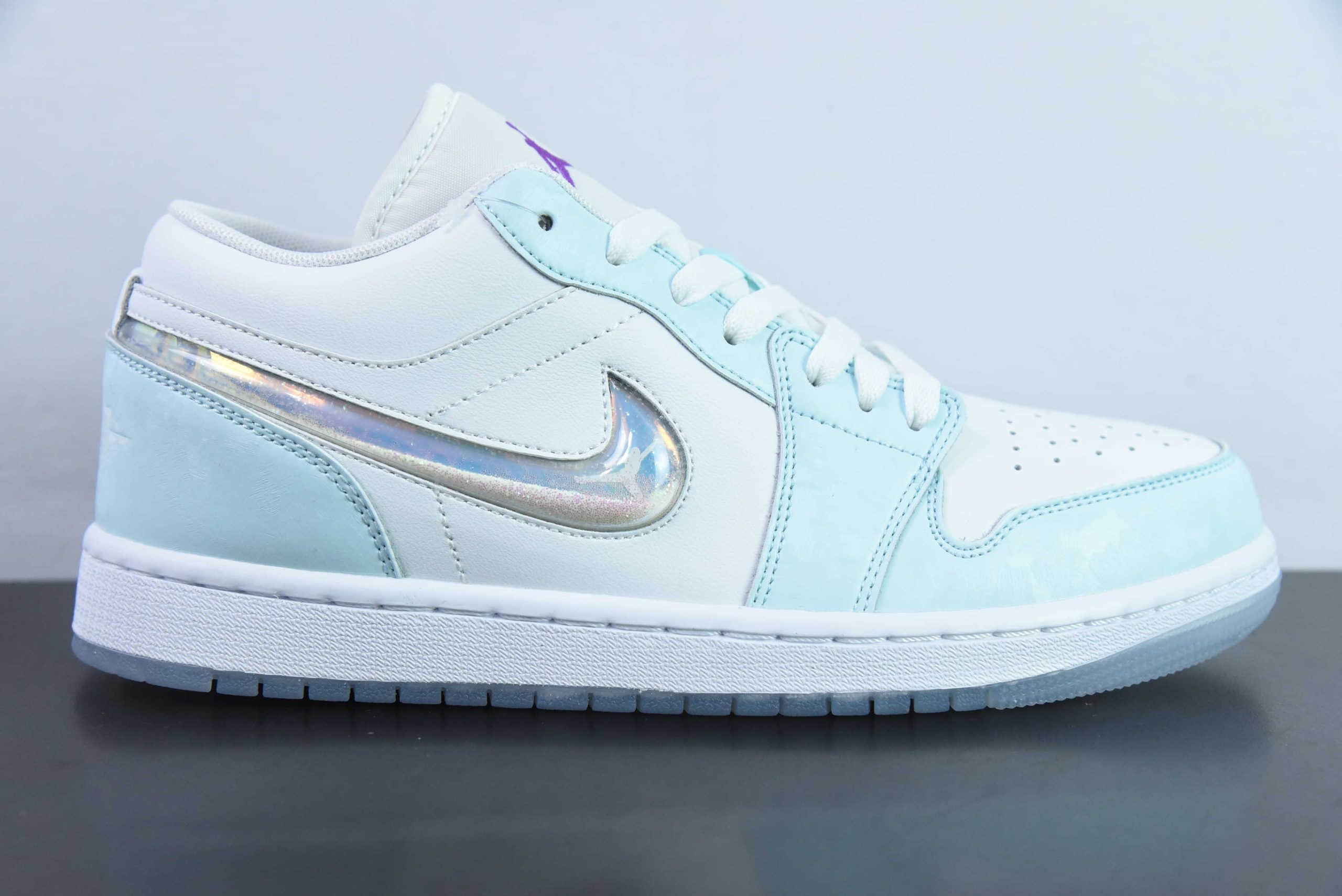 乔丹Air Jordan 1 Low 白蓝流沙脚趾低帮经典复古文化休闲运动篮球鞋纯原版本 货号:HJ3481-491