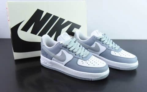 耐克Nike Air Force 1 Low 蓝灰空军一号低帮休闲运动板鞋纯原版本 货号：FJ4146-111