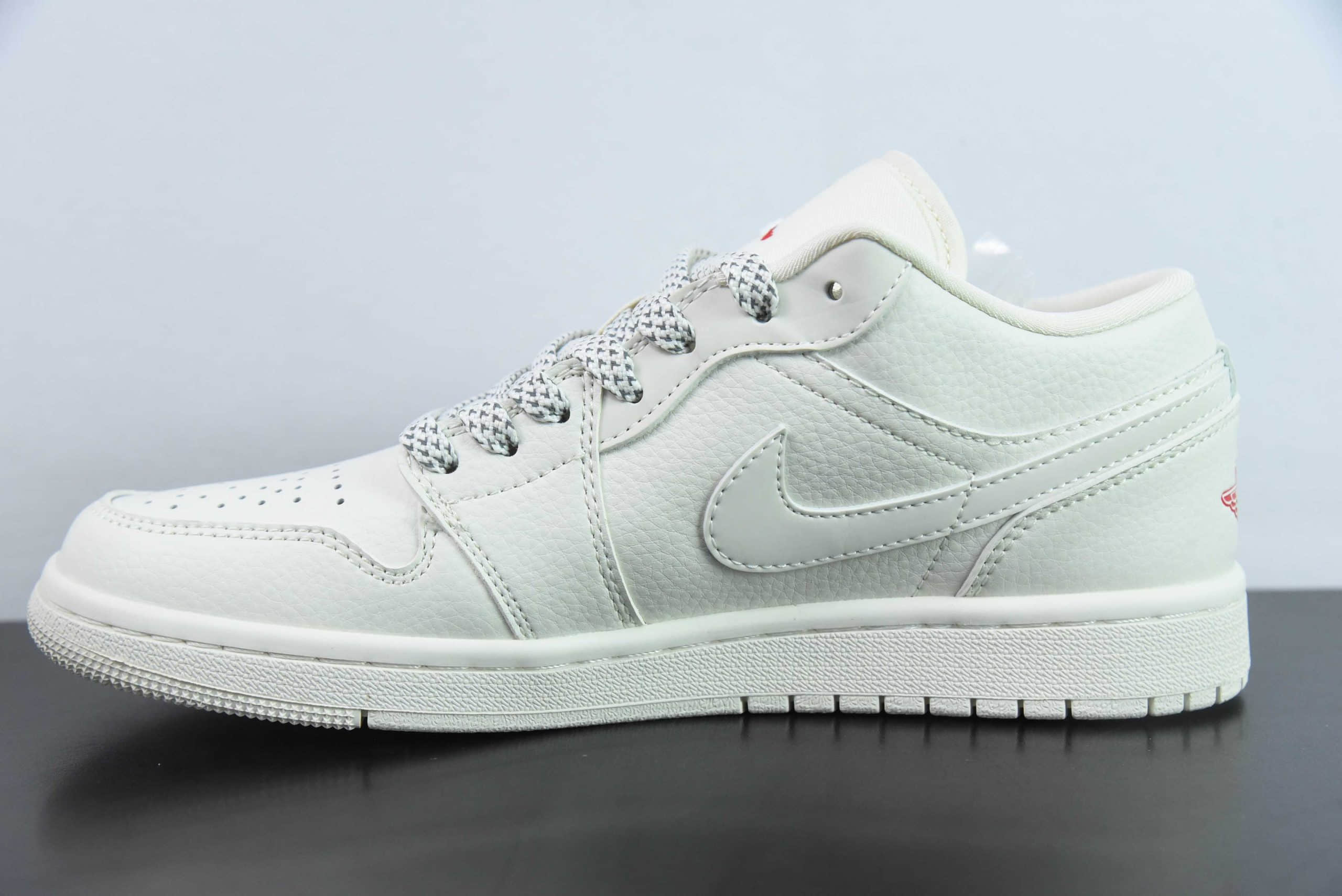 乔丹Supreme x Air Jordan 1 Low AJ1Supreme联名白天使高端定制低帮复古文化板鞋纯原版本 货号:WG8850-002