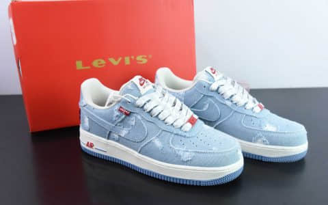 耐克Nike Levi's ×Nike Air Force 1 Low 李维斯联名牛仔空军一号低帮休闲板鞋纯原版本 货号：CH2211-168