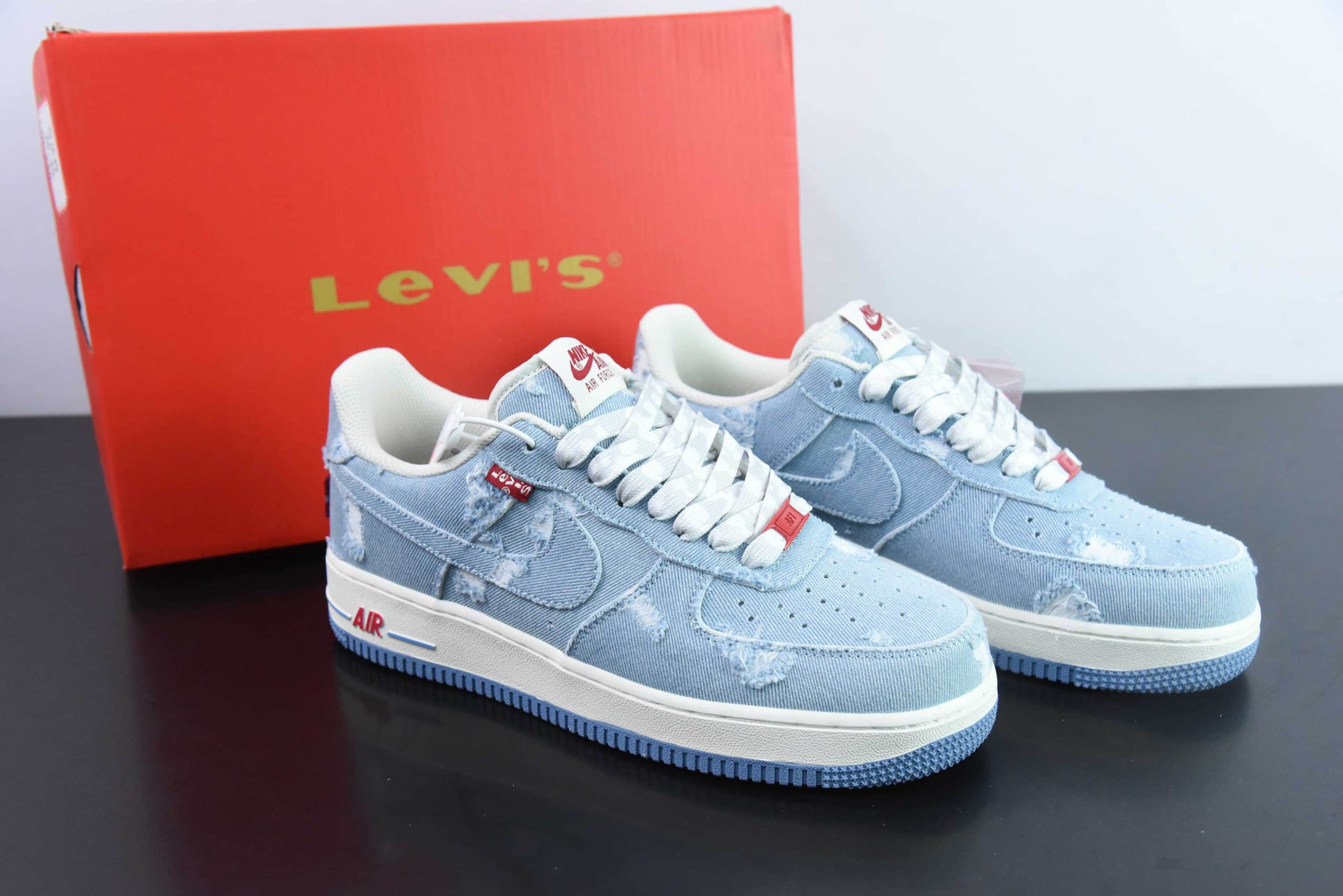 耐克Nike Levi's ×Nike Air Force 1 Low 李维斯联名牛仔空军一号低帮休闲板鞋纯原版本 货号:CH2211-168