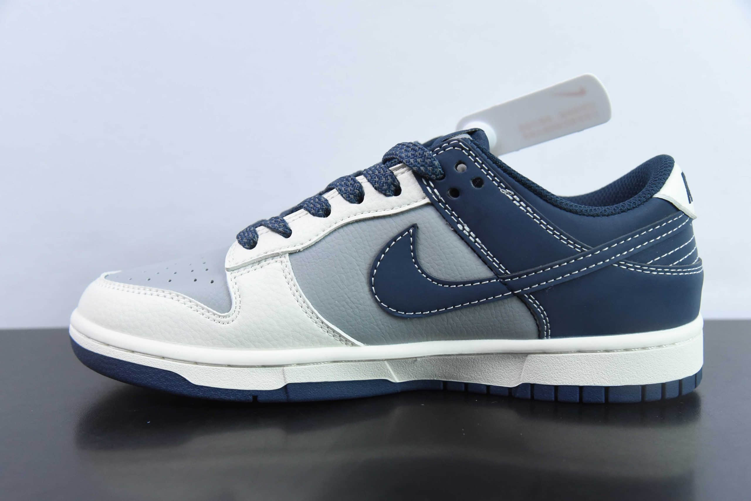 耐克Nike SB Dunk Low BAPE联名米蓝灰周年高端定制SB低帮休闲板鞋纯原版本 货号： BB8969-001