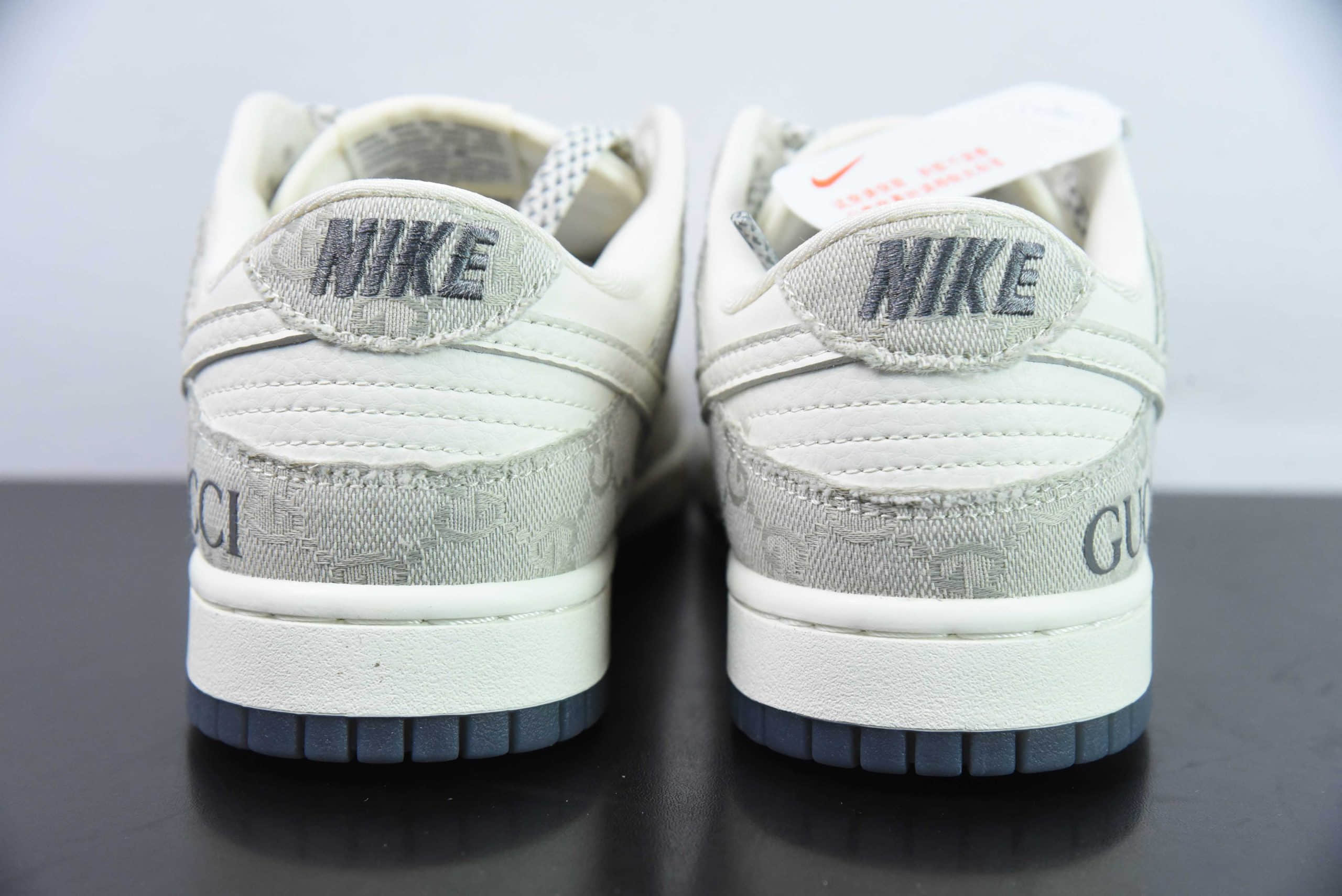 耐克Nike SB Dunk Low 古驰联名烟灰周年高端定制SB低帮休闲板鞋纯原版本 货号：CF3688-003