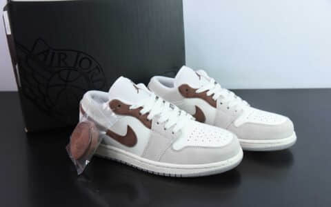 乔丹Air Jordan 1 Low AJ1灰褐色低帮文化休闲运动板鞋纯原版本 货号：HF1567-200