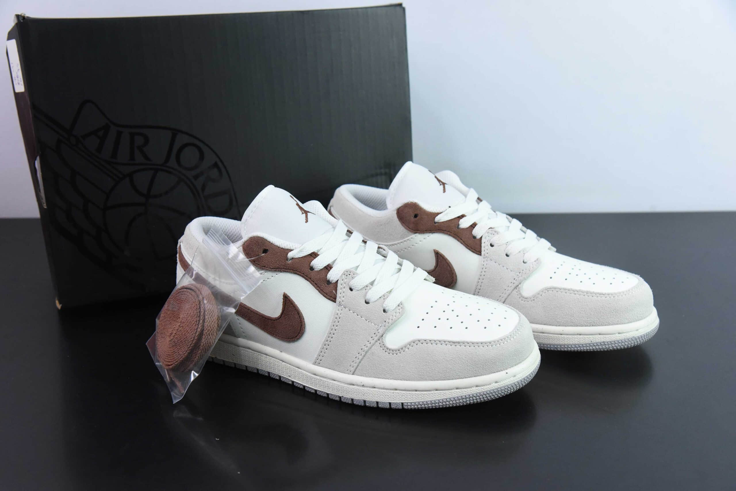 乔丹Air Jordan 1 Low AJ1灰褐色低帮文化休闲运动板鞋纯原版本 货号:HF1567-200