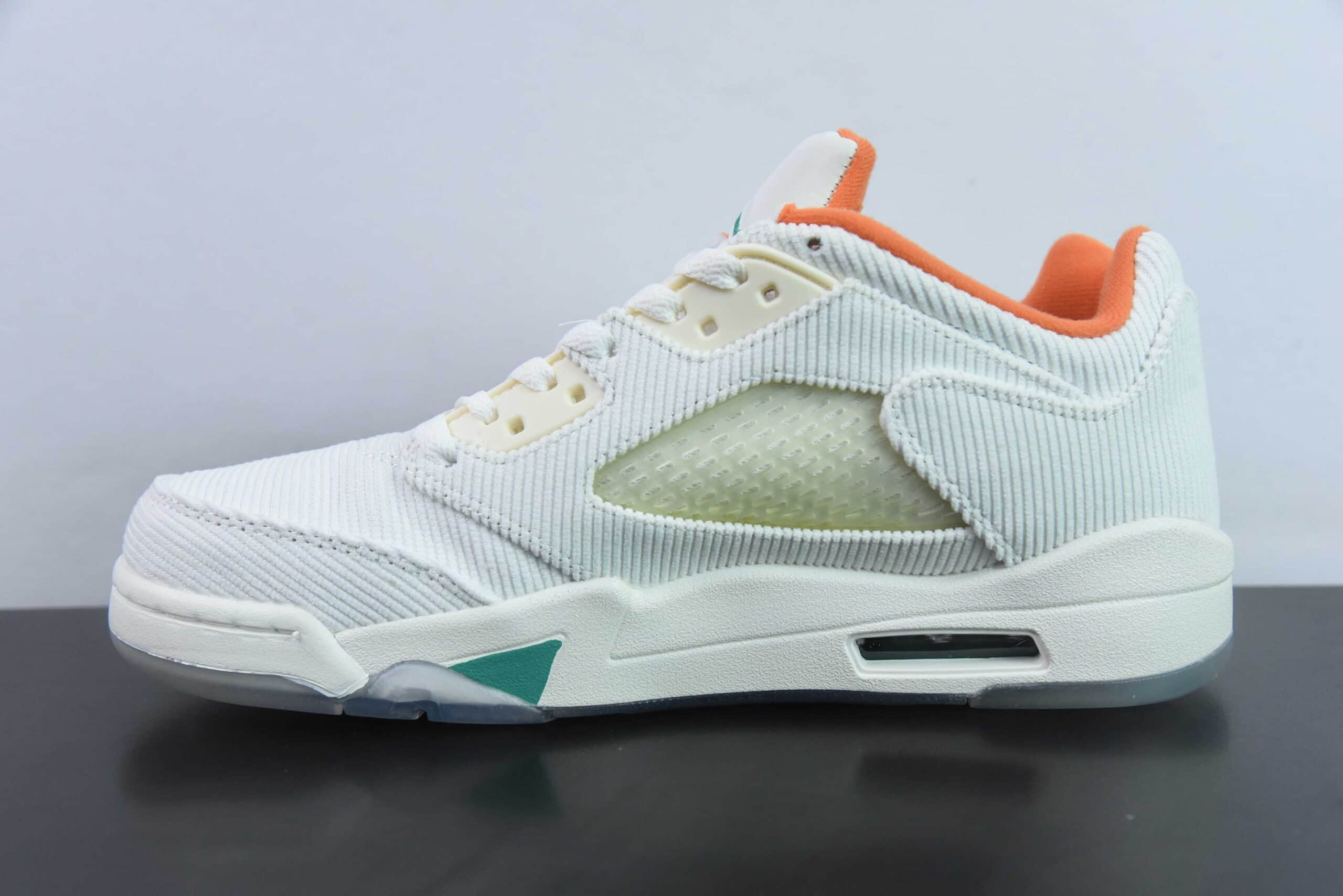 乔丹Air Jordan 5 Low Golf AJ5 乔5 白绿复古低帮篮球鞋纯原版本 货号： CW4204-100