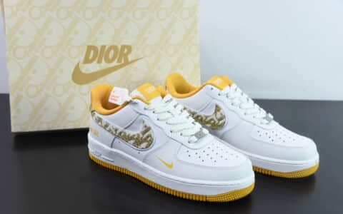 耐克NIke Air Force 1 '07 Low “迪奥联名黄暗夜行者”空军一号低帮休闲板鞋纯原版本 货号：DR6239-838