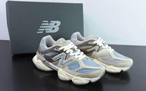 新百伦New Balance9060 Sea Salt Blue灰棕海盐蓝9060系列复古百搭老爹风小象蹄休闲运动跑步鞋纯原版本 货号：U9060MUS