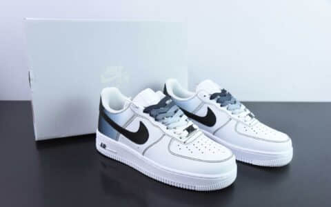耐克Nike Air Force 1´07 Low 黑蓝渐变空军一号低帮百搭休闲运动板鞋纯原版本 货号：FV0366-101