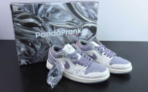 乔丹Air Jordan 1 Low AJ1 乔1 熊猫恶作剧摩登薇境格雷系蔷薇勋章低帮文化复古篮球鞋纯原版本 货号：553560-053
