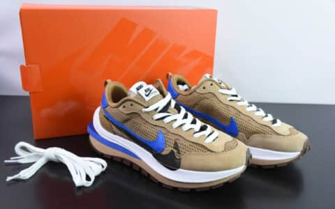 耐克Nike Sacai x VaporWaffle 华夫三代3.0棕黑蓝走秀重磅联名款休闲鞋纯原版本 货号：CV1363-201