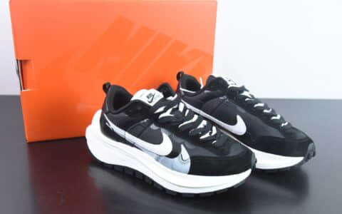 耐克Nike Sacai x VaporWaffle “Tour Yellow ”sacai 3.0黑白蓝重磅联名走秀款休闲鞋纯原版本 货号：DD1875-011