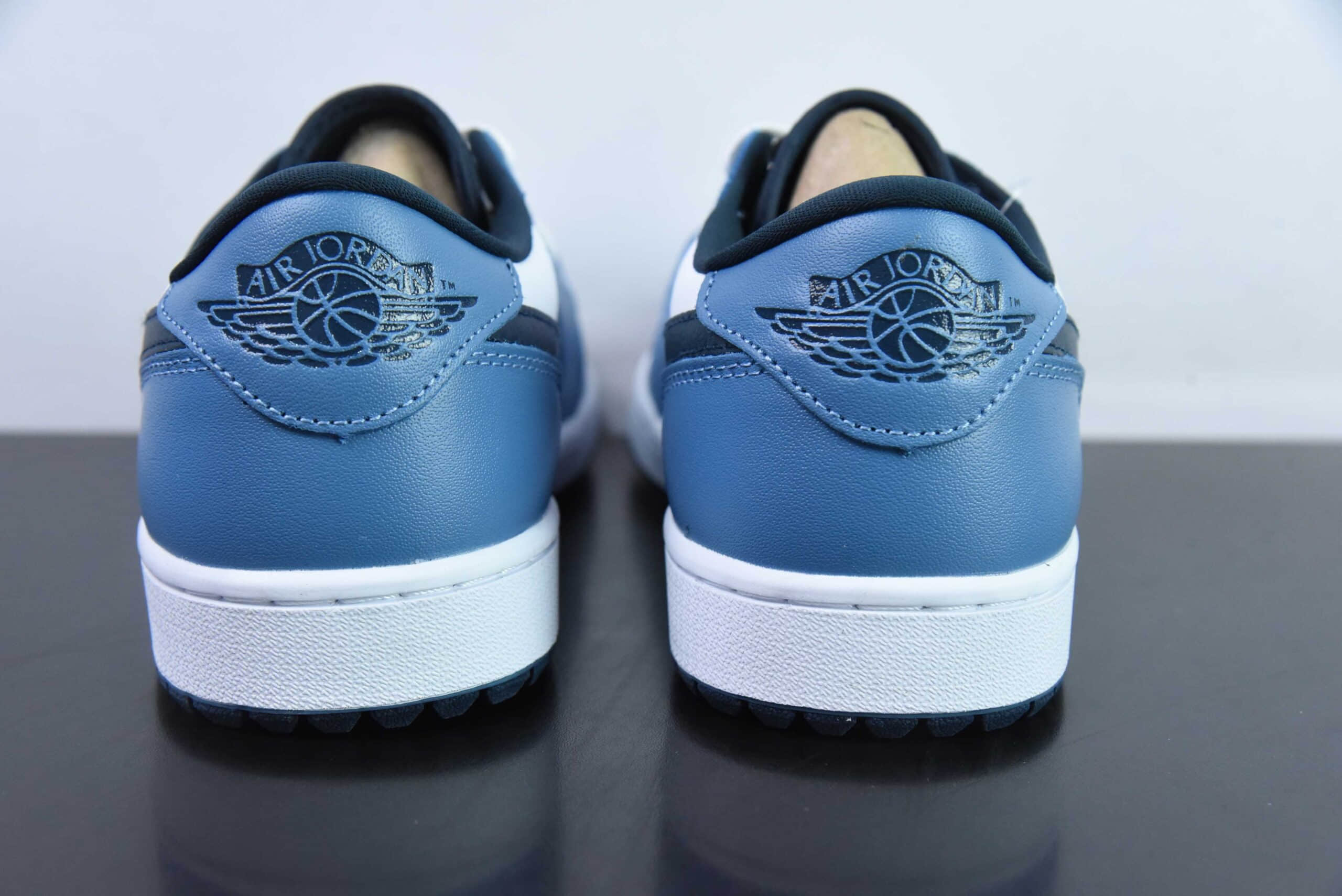 乔丹Air Jordan 1 Low GOLF AJ1高尔夫白蓝黑钩低帮篮球鞋纯原版本 货号：DD9315-115