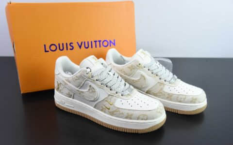 耐克Nike Air Force 1´07 Low LV联名卡其小双勾空军一号低帮百搭休闲运动板鞋纯原版本 货号：SJ2088-001