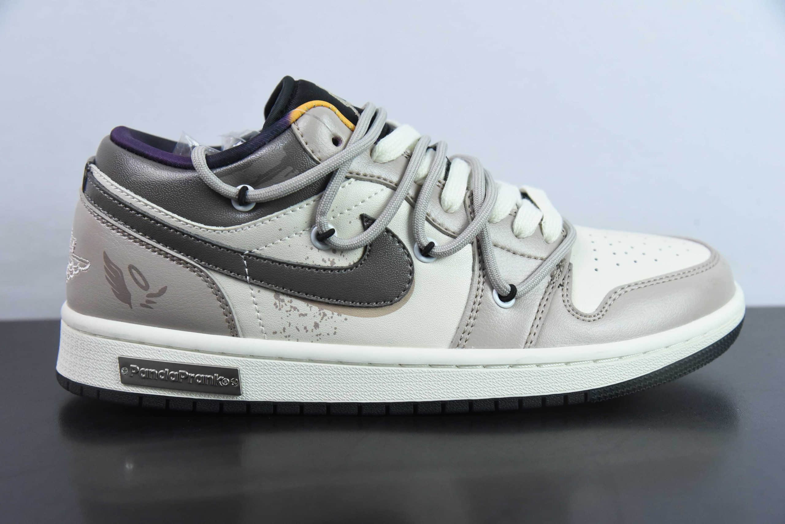 乔丹Air Jordan 1 Low AJ1乔1熊猫恶作剧街头涂鸦天使恶魔低帮篮球鞋纯原版本 货号：DQ8421-001 