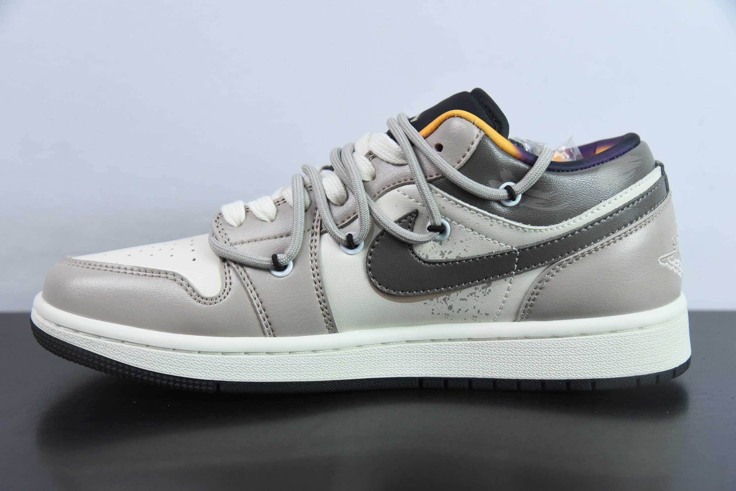 乔丹Air Jordan 1 Low AJ1乔1熊猫恶作剧街头涂鸦天使恶魔低帮篮球鞋纯原版本 货号：DQ8421-001 