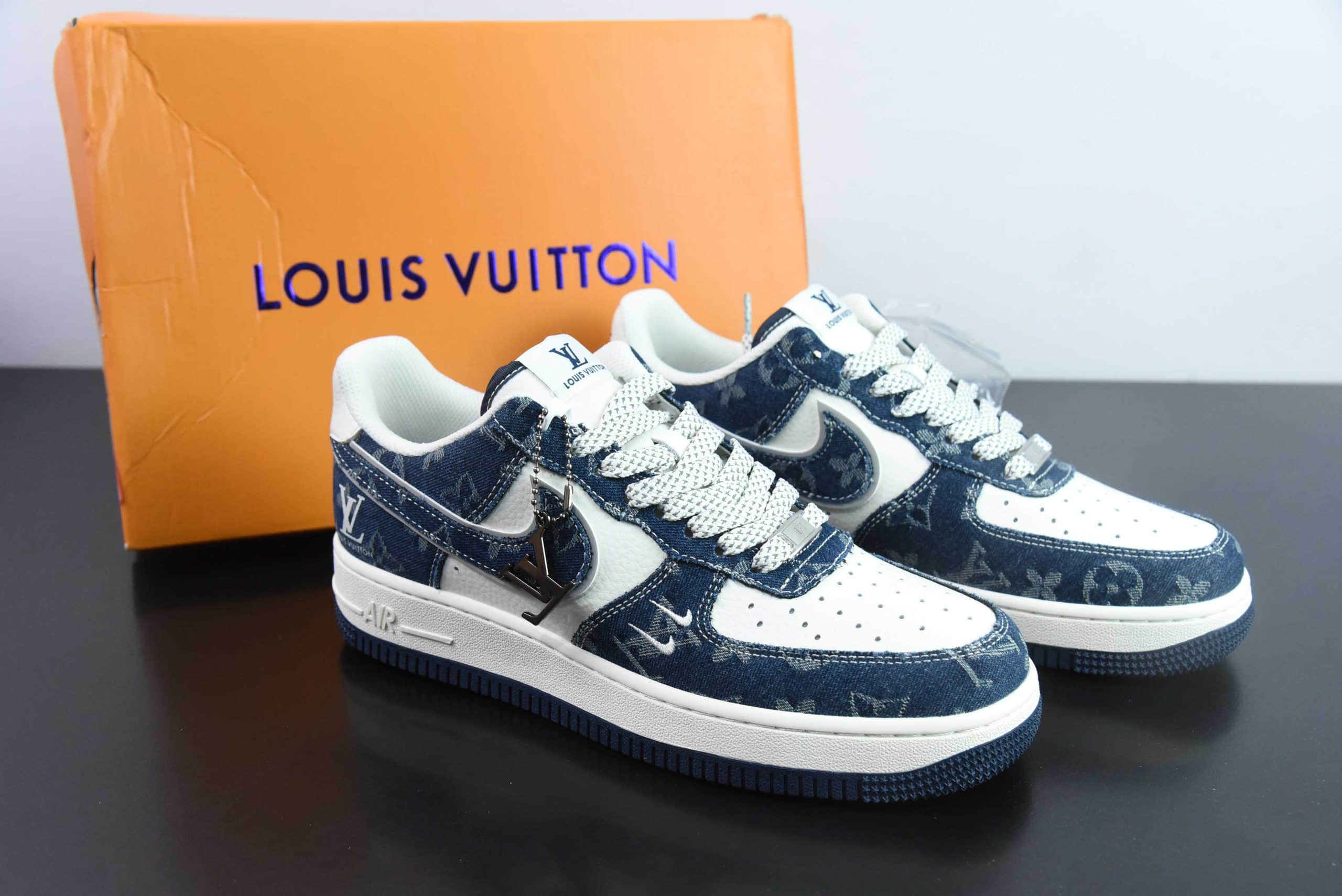 耐克Nike Air Force 1´07 Low LV联名星夜蓝空军一号低帮百搭休闲运动板鞋纯原版本 货号：SJ2088-003