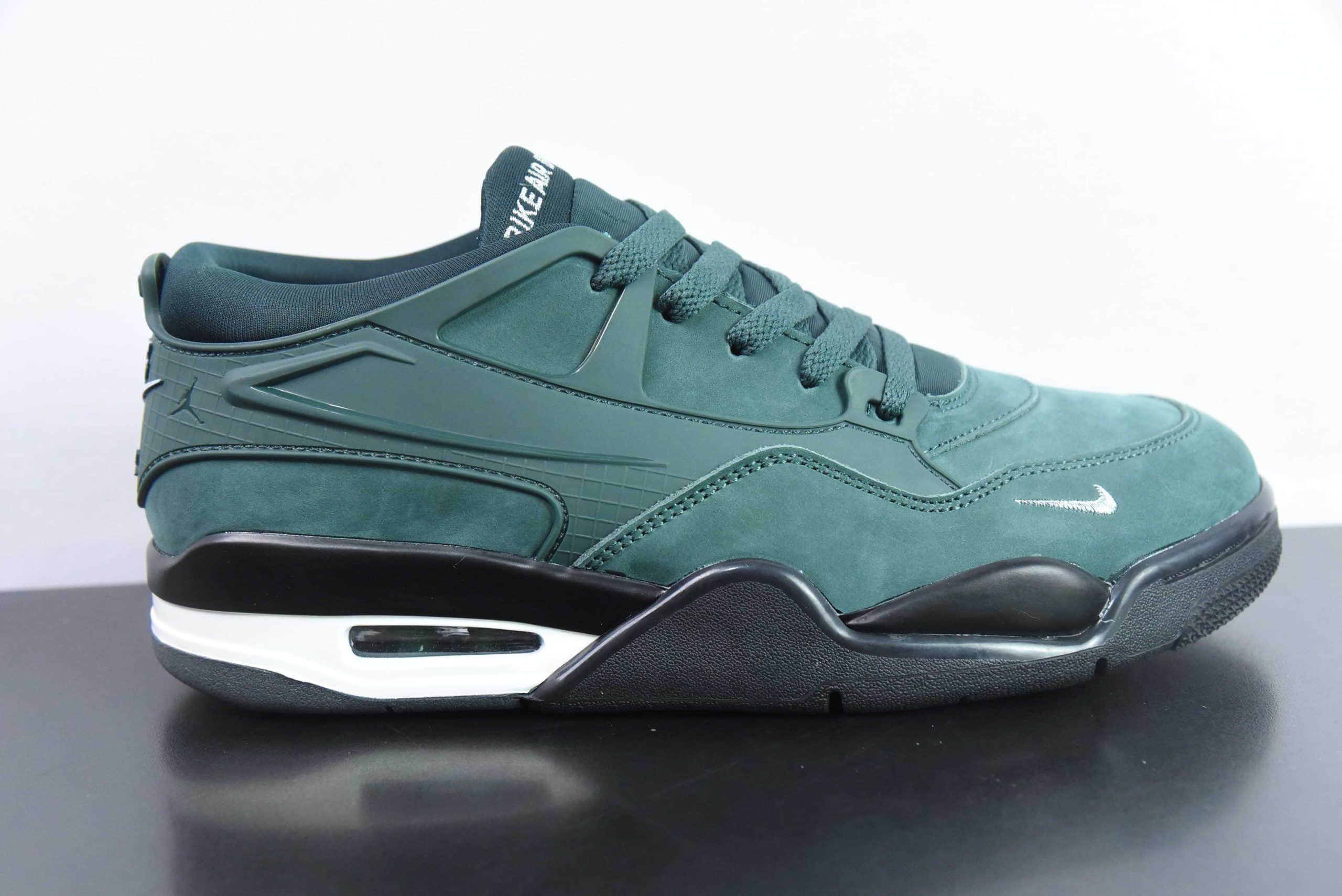 乔丹Nigel Sylvester x Jordan Air Jordan 4 RM “Fence Green” AJ4低帮复刻麂皮绿男子文化篮球鞋纯原版本 货号：HF4334-300