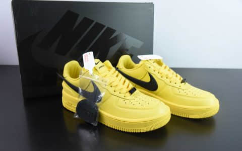 耐克Nike AMBUSH x NK Air Force 1 Low 联名款黑黄大勾空军一号宽底版系列低帮百搭休闲运动板鞋纯原版本 货号：DV3464-600