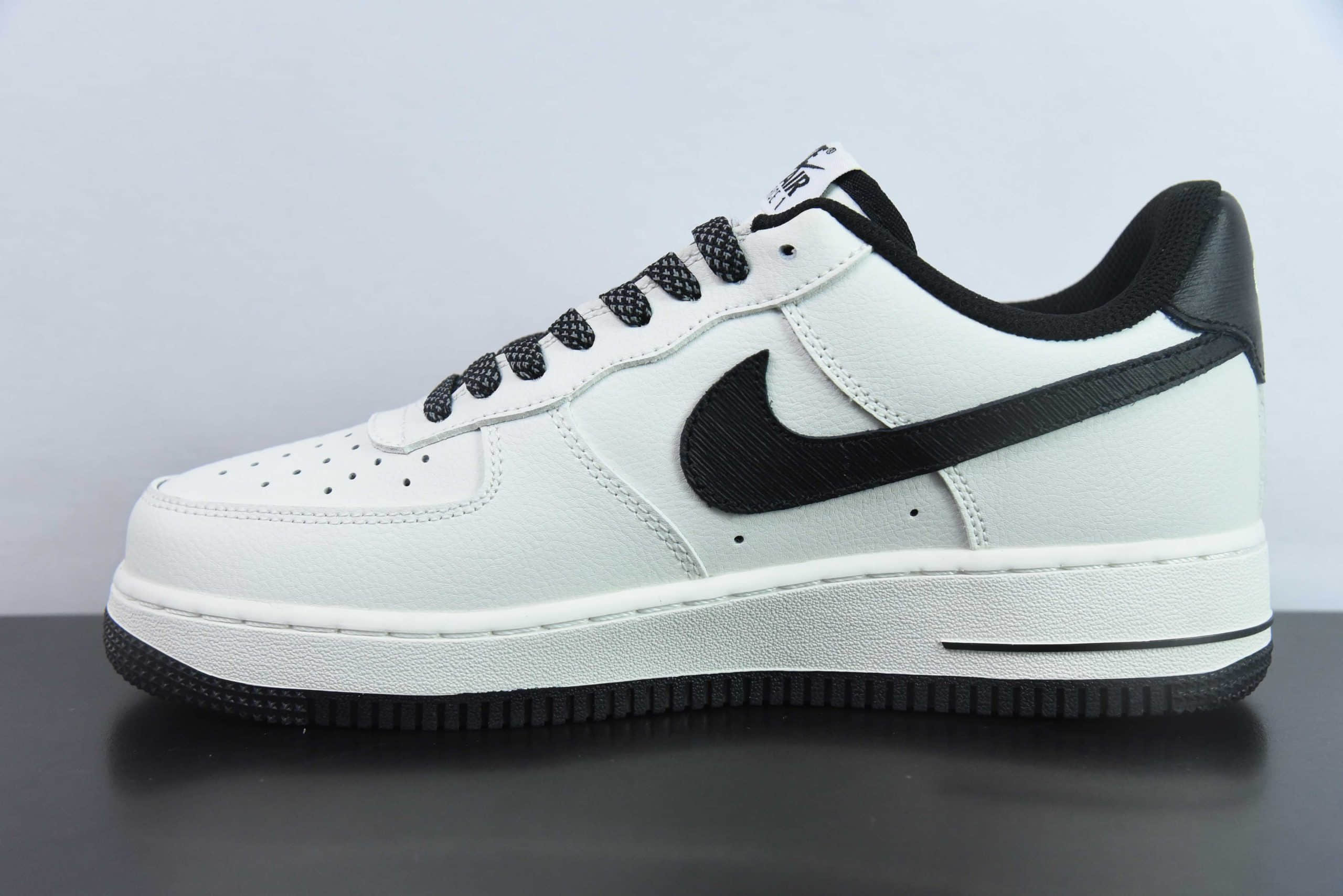 耐克Nike Air Force 1 Low 07 x We11done 米白黑空军一号低帮休闲板鞋纯原版本 货号：WD-111599