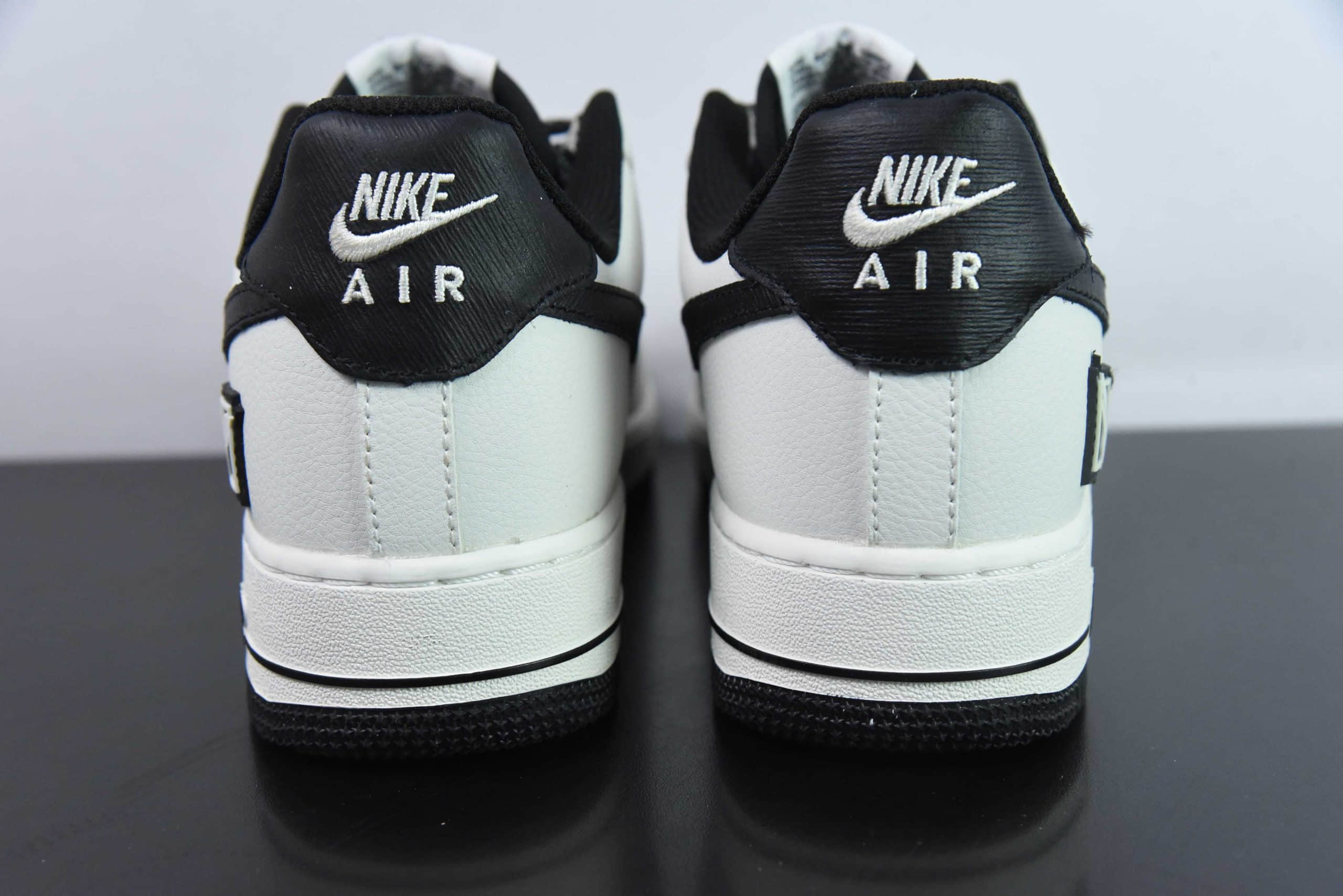 耐克Nike Air Force 1 Low 07 x We11done 米白黑空军一号低帮休闲板鞋纯原版本 货号：WD-111599