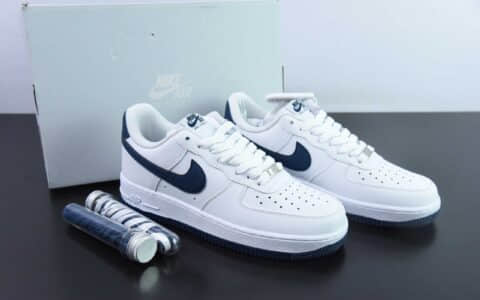 耐克Nike Air Force 1 AF1白蓝空军一号低帮休闲板鞋纯原版本 货号：FJ4146-104
