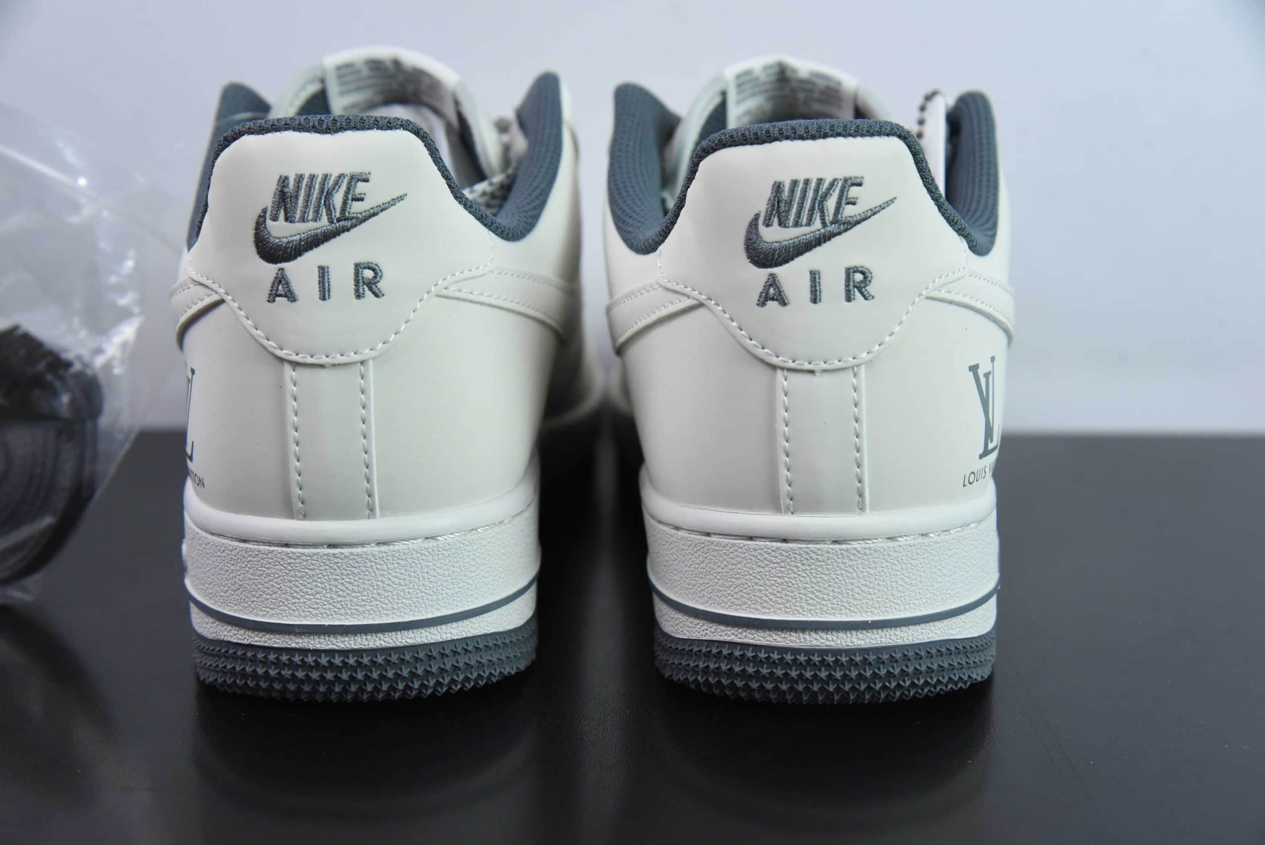 耐克Nike Air Force 1'07 Low LV联名米白灰双勾空军一号低帮休闲板鞋纯原版本 货号：XZ6188-006
