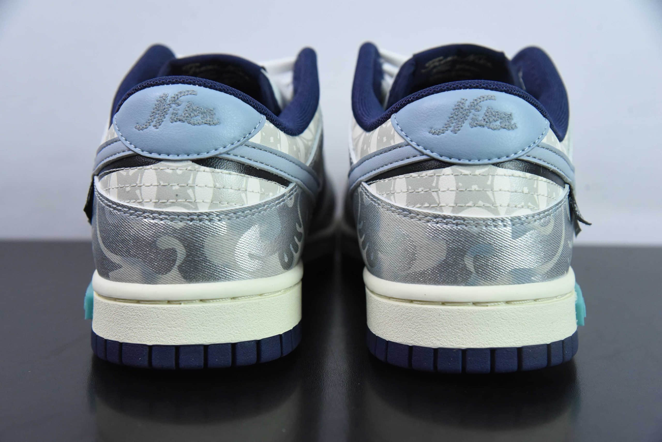 耐克Nike SB Dunk Low CNY龙年限定游龙则灵水运蓝白灰SB低帮休闲滑板鞋纯原版本 货号：FV8106-181