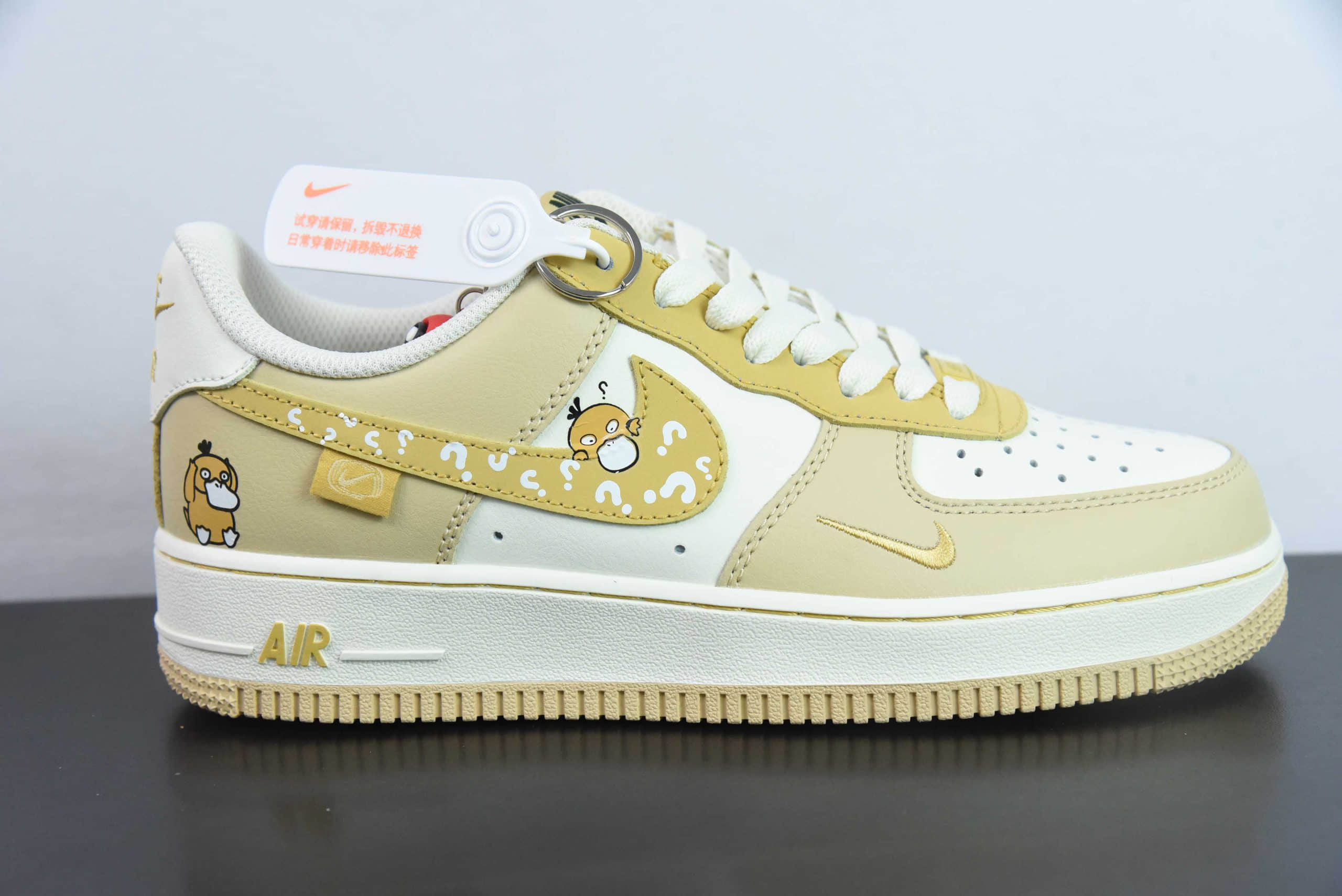 耐克Nike Air Force 1'07 Low Psyduck 可达鸭空军一号低帮休闲板鞋纯原版本 货号：DB3301-661