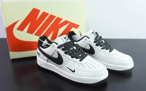 耐克Nike Air Force 1 ’07 Low CDG联名米白黑空军一号低帮休闲板鞋纯原版本 货号：CG-240411