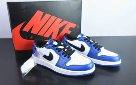 乔丹Air Jordan 1 Low 蓝白黑AJ1乔1低帮休闲板鞋纯原版本 货号：CZ0790-140