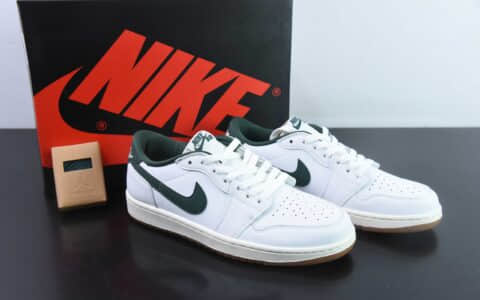 乔丹Air Jordan 1 Low 白绿AJ1乔1低帮休闲板鞋纯原版本 货号：CZ0775-133