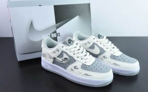 耐克Nike Air Force 1’07 Low Suan Ni 国潮风格狻猊空军一号低帮休闲板鞋纯原版本 货号：BV6088-103