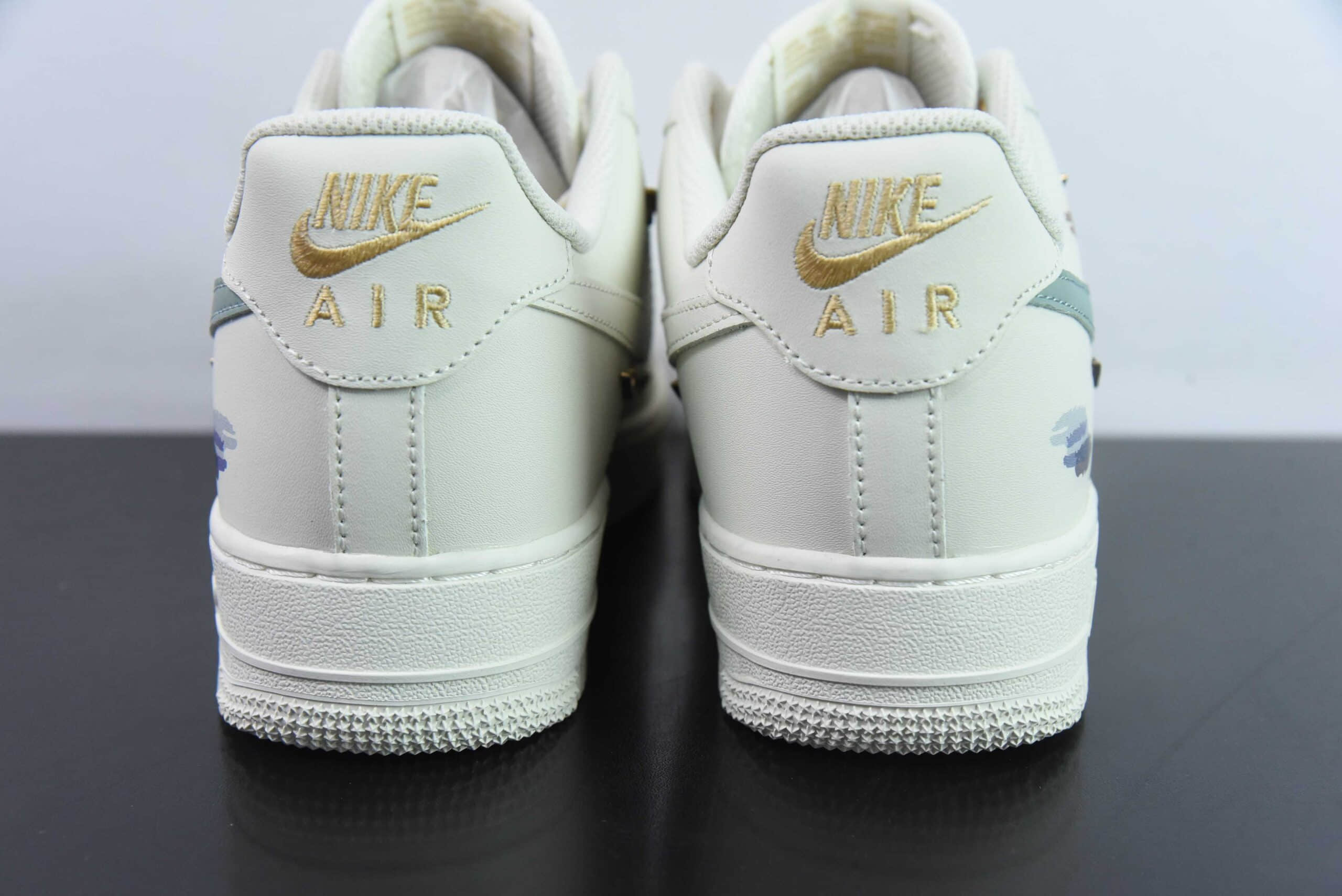 耐克Nike Air Force 1´07 Low 二次元主题薄荷曼波米金喷绘空军一号低帮百搭休闲运动板鞋纯原版本 货号:ZH0316-040