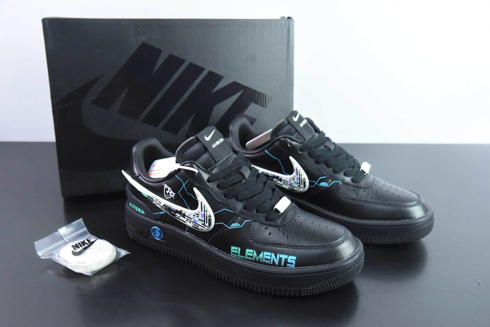 耐克Nike Air Force 1´07 Low 联名款赛博朋克风系列“电子故障”空军一号低帮休闲运动板鞋纯原版本 货号:DV3464-011